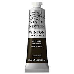 Winsor & Newton Winton Oil Color - Ivory Black, 37 ml tube