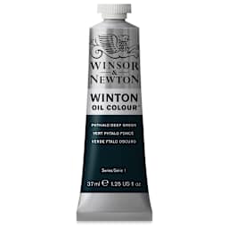 Winsor & Newton Winton Oil Color - Phthalo Deep Green, 37 ml tube