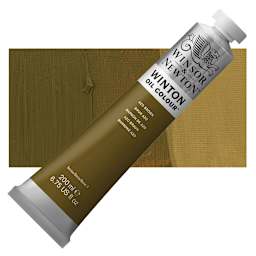 Winsor & Newton Winton Oil Color - Azo Brown, 200 ml tube and swatch
