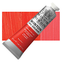 Winsor & Newton Winton Oil Color - Cadmium Red Hue, 37 ml tube and swatch