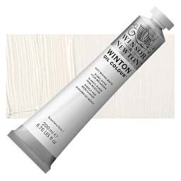 Winsor & Newton Winton Oil Color - Soft Mixing White, 200 ml tube and swatch