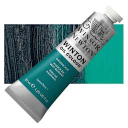 Winsor & Newton Winton Oil Color - Viridian Hue, 37 ml tube and swatch