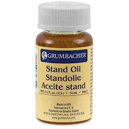 Grumbacher Stand Oil - Front view of bottle
