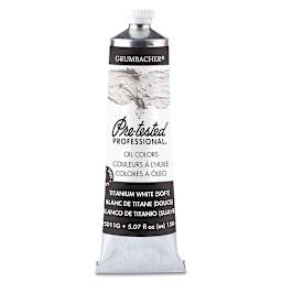 Grumbacher Pre-Tested Artists' Oil Color - Titanium White Soft, 5 oz tube