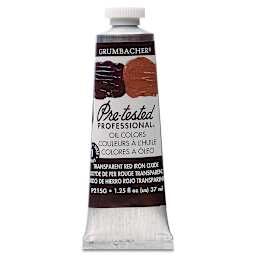 Grumbacher Pre-Tested Artists' Oil Color - Transparent Red Oxide, 1.25 oz tube