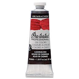 Grumbacher Pre-Tested Artists' Oil Color - Cadmium Red, 1.25 oz tube