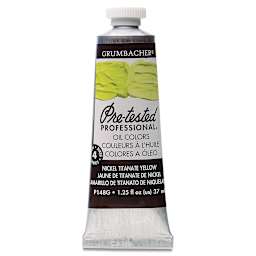 Grumbacher Pre-Tested Artists' Oil Color - Nickel Titanate Yellow, 1.25 oz tube