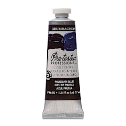 Grumbacher Pre-Tested Artists' Oil Color - Prussian Blue, 1.25 oz tube