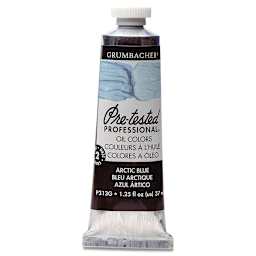Grumbacher Pre-Tested Artists' Oil Color - Arctic Blue, 1.25 oz tube
