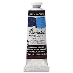 Grumbacher Pre-Tested Artists' Oil Color - Manganese Blue, 1.25 oz tube