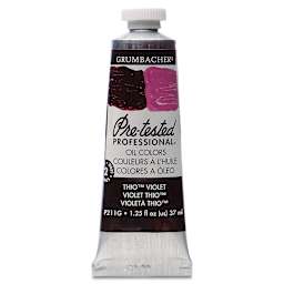 Grumbacher Pre-Tested Artists' Oil Color - Thio Violet, 1.25 oz tube