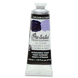 Grumbacher Pre-Tested Artists' Oil Color - Ultramarine Violet, 1.25 oz tube