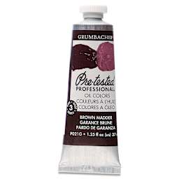 Grumbacher Pre-Tested Artists' Oil Color - Brown Madder, 1.25 oz tube