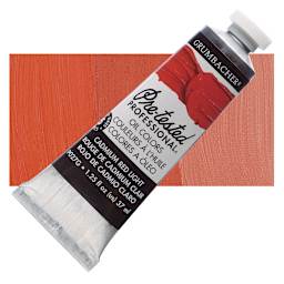 Grumbacher Pre-Tested Artists' Oil Color - Cadmium Red Light, 1.25 oz tube and swatch