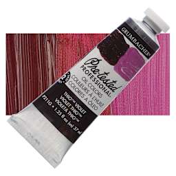 Grumbacher Pre-Tested Artists' Oil Color - Thio Violet, 1.25 oz tube and swatch