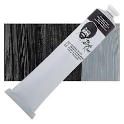 Bob Ross Oil Color - Midnight Black, 6.8 oz tube and swatch