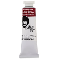 Bob Ross Oil Color - Tube of 1.25 oz of Alizarin Crimson shown upright