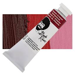 Bob Ross Oil Color - Alizarin Crimson, 1.25 oz tube and swatch