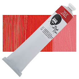 Bob Ross Oil Color - Bright Red, 6.8 oz tube and swatch