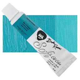 Bob Ross Soft Oil Color - Turquoise, 1.25 oz tube and swatch