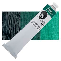 Bob Ross Oil Color - Phthalo Green, 6.8 oz tube and swatch