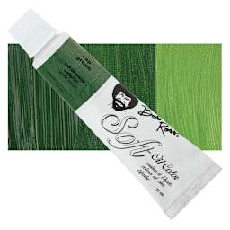Bob Ross Soft Oil Color - Sap Green, 1.25 oz tube and swatch