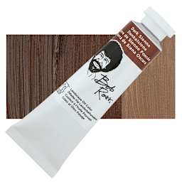 Bob Ross Oil Color - Dark Sienna, 1.25 oz tube and swatch