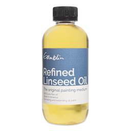 Gamblin Refined Linseed Oil - 8 oz bottle