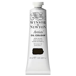 Winsor & Newton Artists' Oil Color - Ivory Black, 37 ml tube