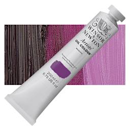 Winsor & Newton Artists' Oil Color - Magenta, 200 ml, tube and swatch