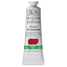 Winsor & Newton Artists' Oil Color - Cadmium Free Red Deep, 37 ml, tube