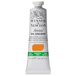 Winsor & Newton Artists' Oil Color - Cadmium Free Yellow Deep, 37 ml, tube