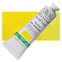 Winsor & Newton Artists' Oil Color - Cadmium Free Yellow Pale, 37 ml, Tube and swatch