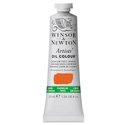 Winsor & Newton Artists' Oil Color - Cadmium Free Orange, 37 ml, tube
