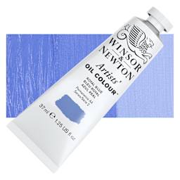 Winsor & Newton Artists' Oil Color - Royal Blue, 37 ml tube and swatch