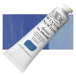 Winsor & Newton Artists' Oil Color - Cerulean Blue, 37 ml tube and swatch