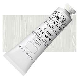 Winsor & Newton Artists' Oil Color - Flake White Hue, 37 ml tube and swatch
