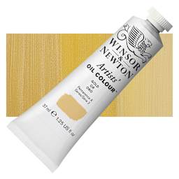 Winsor & Newton Artists' Oil Color - Gold, 37 ml tube and swatch