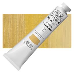 Winsor & Newton Artists' Oil Color - Gold, 200 ml tube and swatch