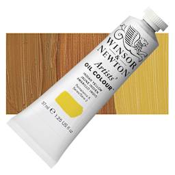 Winsor & Newton Artists' Oil Color - Indian Yellow, 37 ml tube and swatch
