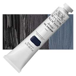 Winsor & Newton Artists' Oil Color - Indigo, 200 ml tube and swatch