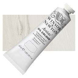 Winsor & Newton Artists' Oil Color - Iridescent White, 37 ml tube and swatch