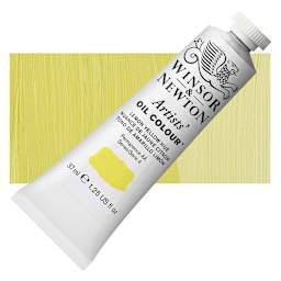 Winsor & Newton Artists' Oil Color - Lemon Yellow Hue, 37 ml tube and swatch
