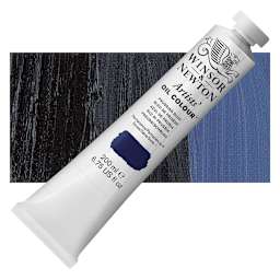 Winsor & Newton Artists' Oil Color - Prussian Blue, 200 ml tube and swatch