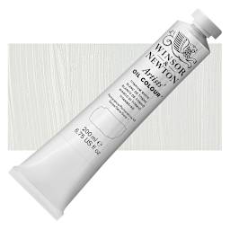 Winsor & Newton Artists' Oil Color - Titanium White, 200 ml tube and swatch