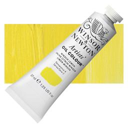 Winsor & Newton Artists' Oil Color - Winsor Lemon, 37 ml tube and swatch