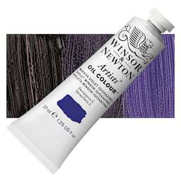 Winsor & Newton Artists' Oil Color - Winsor Violet Dioxazine, 37 ml tube and swatch