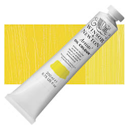 Winsor & Newton Artists' Oil Color - Winsor Yellow, 200 ml tube and swatch
