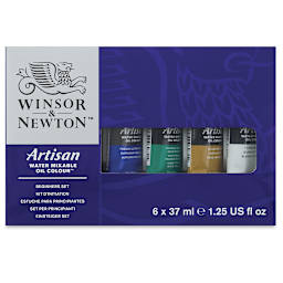 Winsor & Newton Artisan Water Mixable Oil Paints - Beginner Set of 6 Colors