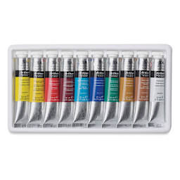 Winsor & Newton Artisan Water Mixable Oil Paint - Set of 10, Assorted Colors, 21 ml, Tubes (Tubes in tray)